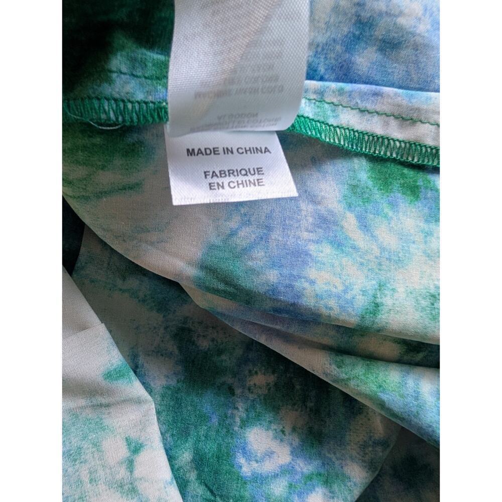 NWT Anthropologie Corey Lynn Calter V-Neck Ruffle Midi Dress Sz XS Blue #7C455 - Picture 7 of 7